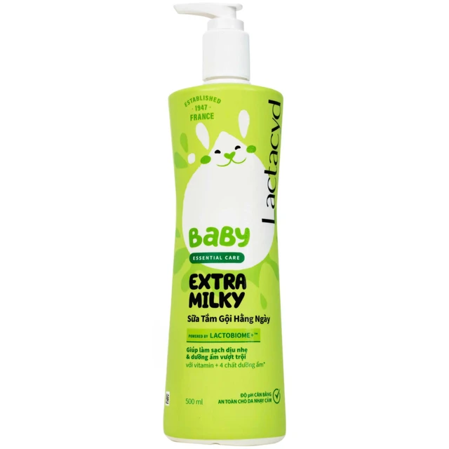 Sữa tắm gội dưỡng ẩm Lactacyd Milky 500ml